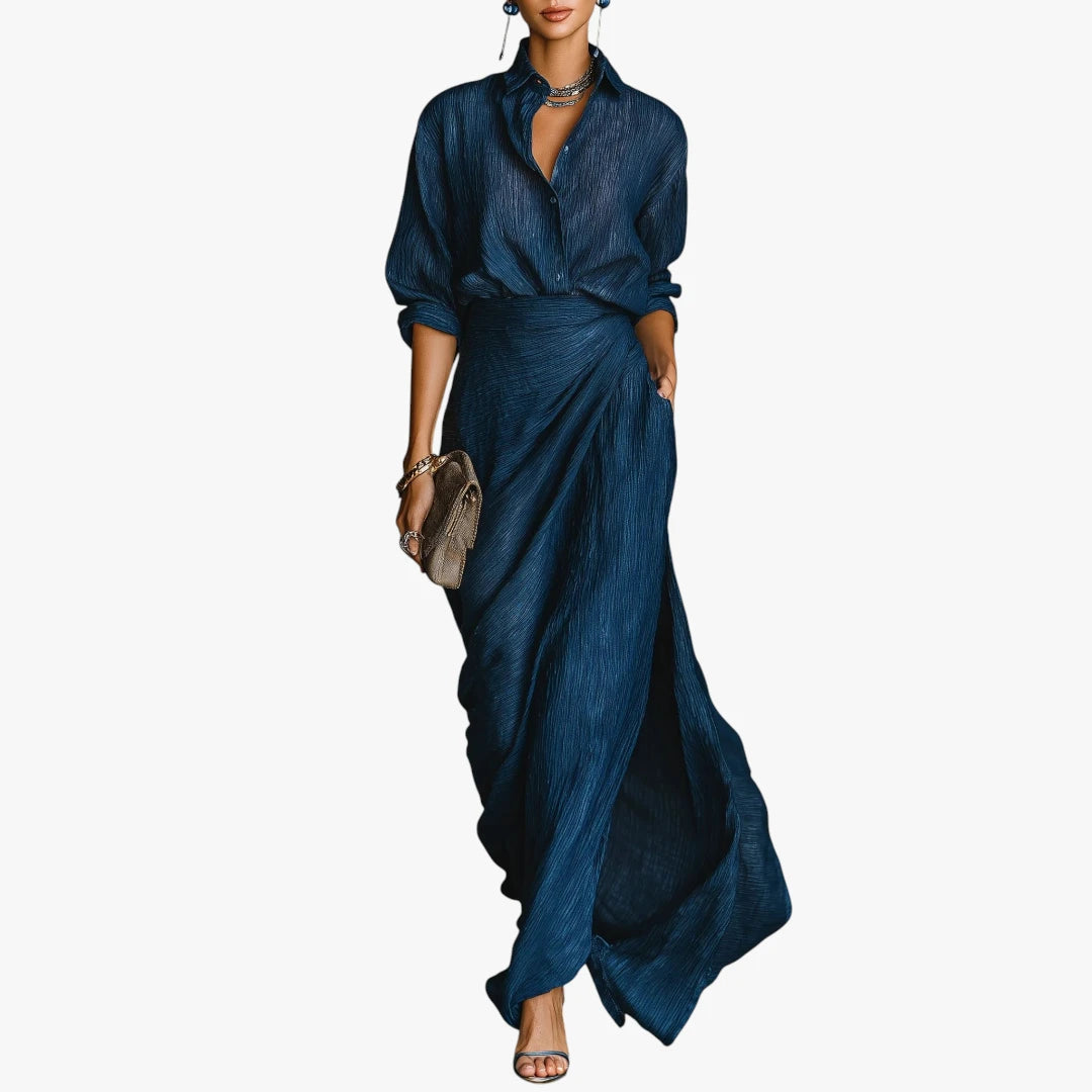 Dame Fest Maxi Sommerkjole med Slids