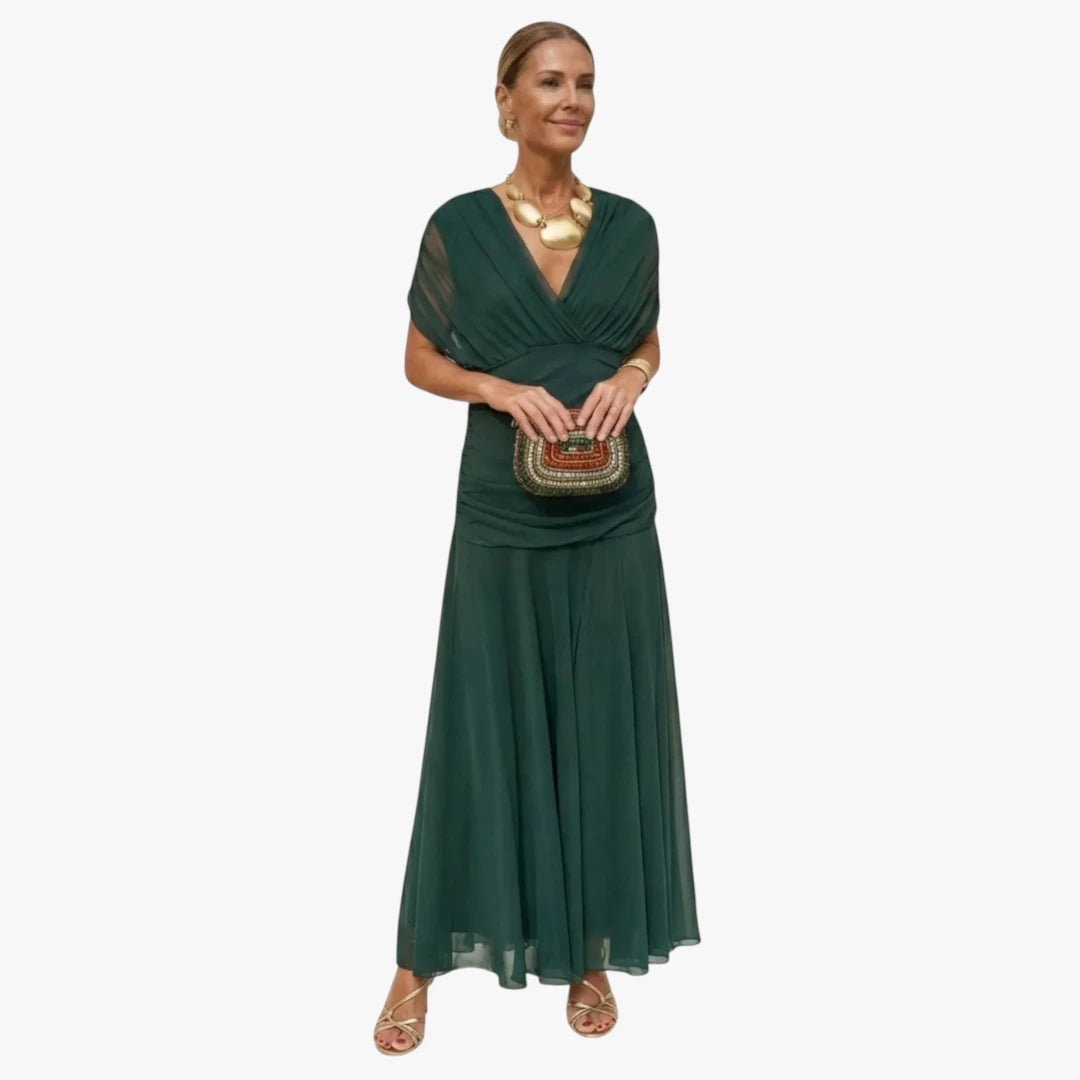 Dame Festlig Maxi Kjole til Bryllup med Off Shoulder