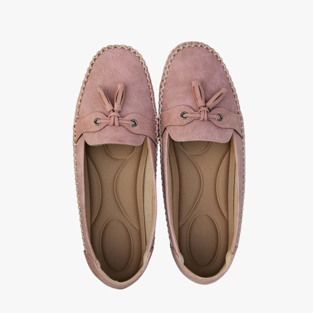 Dame Flade Lette Loafers med Snøre og For