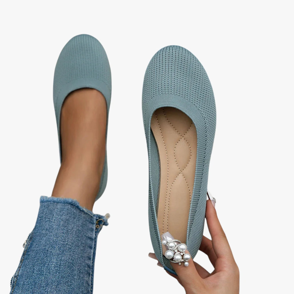 Dame Flade Slip-on Sko med Svangstøtte og Lukkede Detaljer