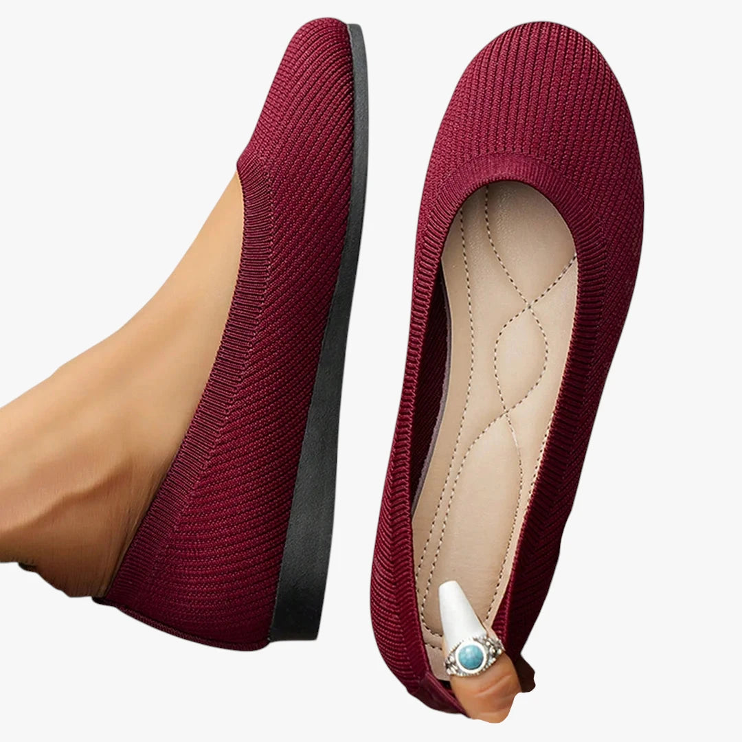 Dame Flade Slip-on Sko med Svangstøtte og Lukkede Detaljer