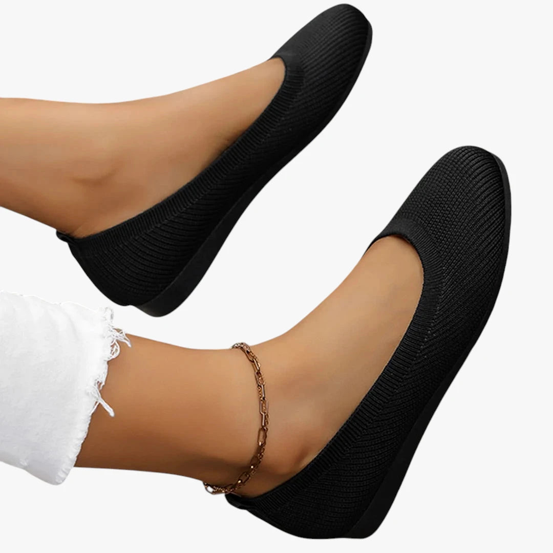 Dame Flade Slip-on Sko med Svangstøtte og Lukkede Detaljer