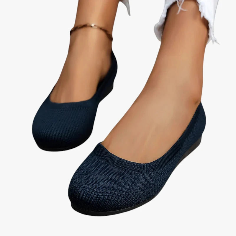 Dame Flade Slip-on Sko med Svangstøtte og Lukkede Detaljer