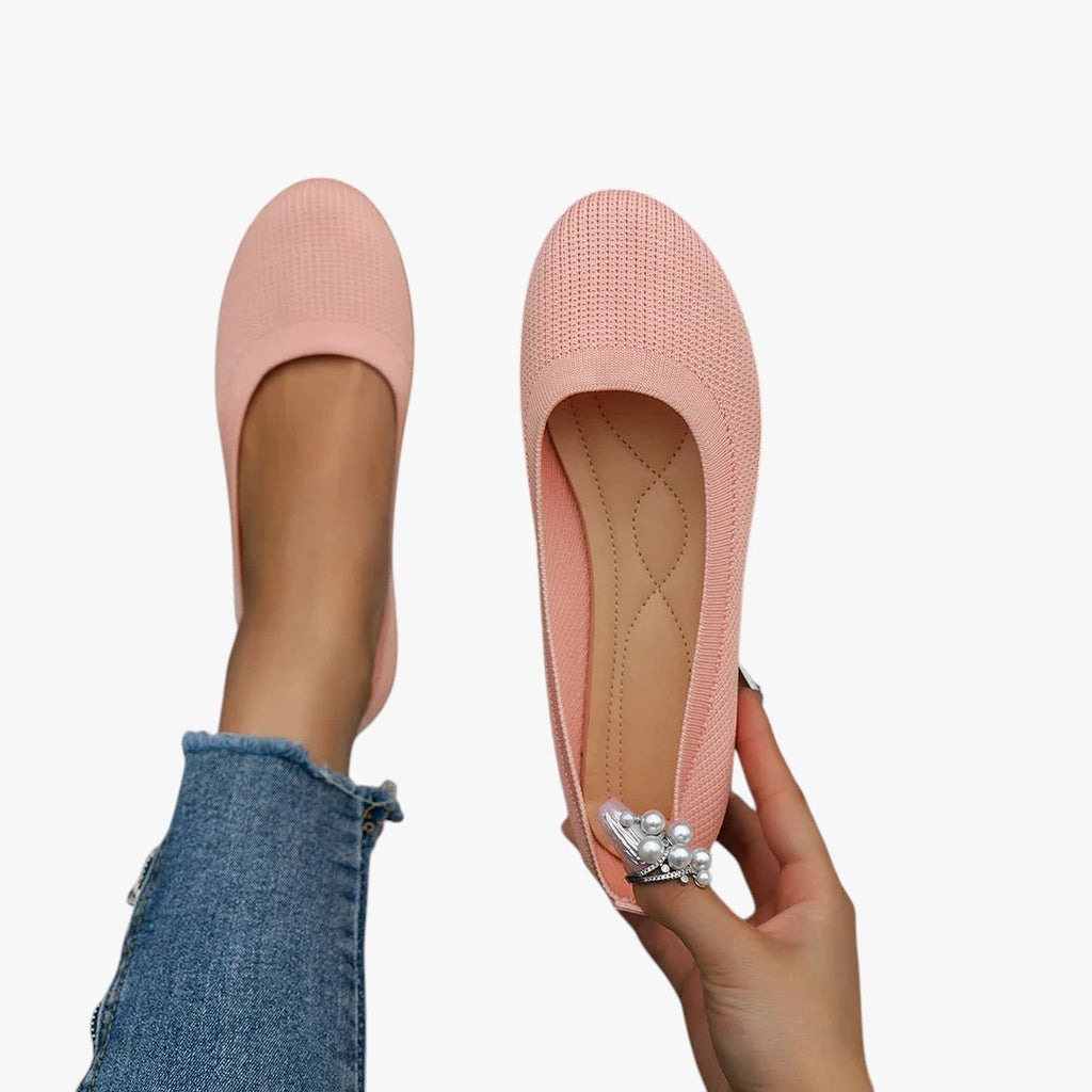 Dame Flade Slip-on Sko med Svangstøtte og Lukkede Detaljer