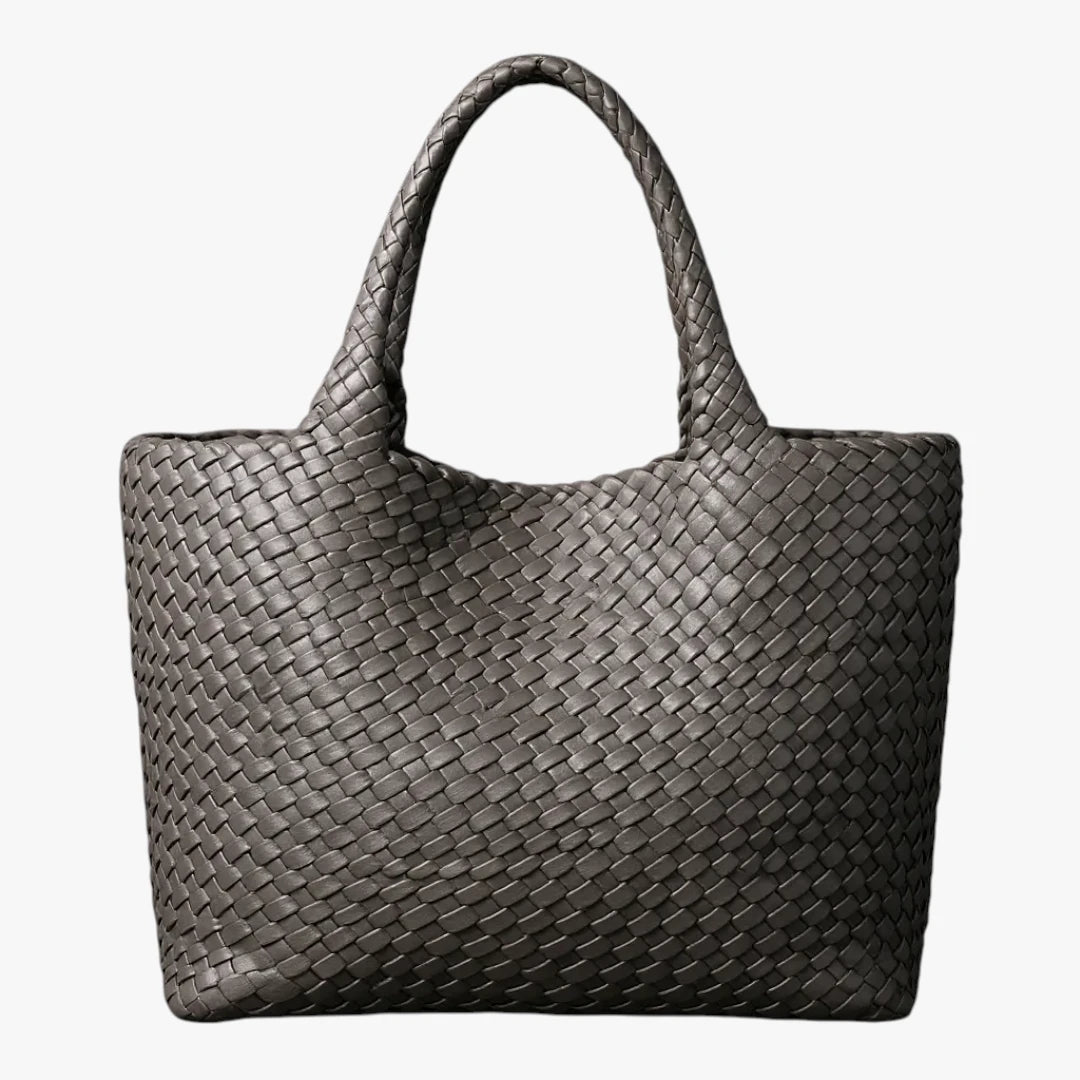 Dame Flettet Shopper Taske med Skulderrem og Rummelighed