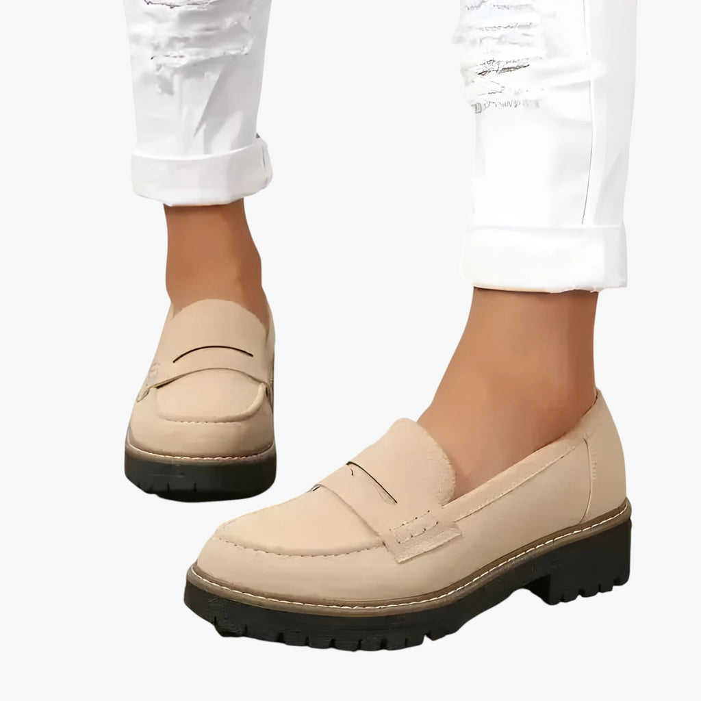 Dame Høje Lette Loafers med For og Hæl