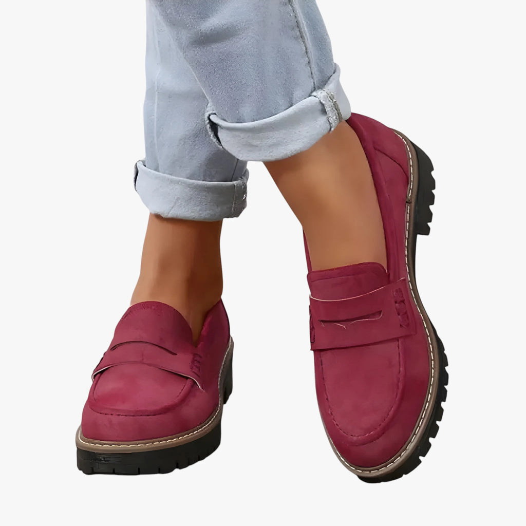 Dame Høje Lette Loafers med For og Hæl