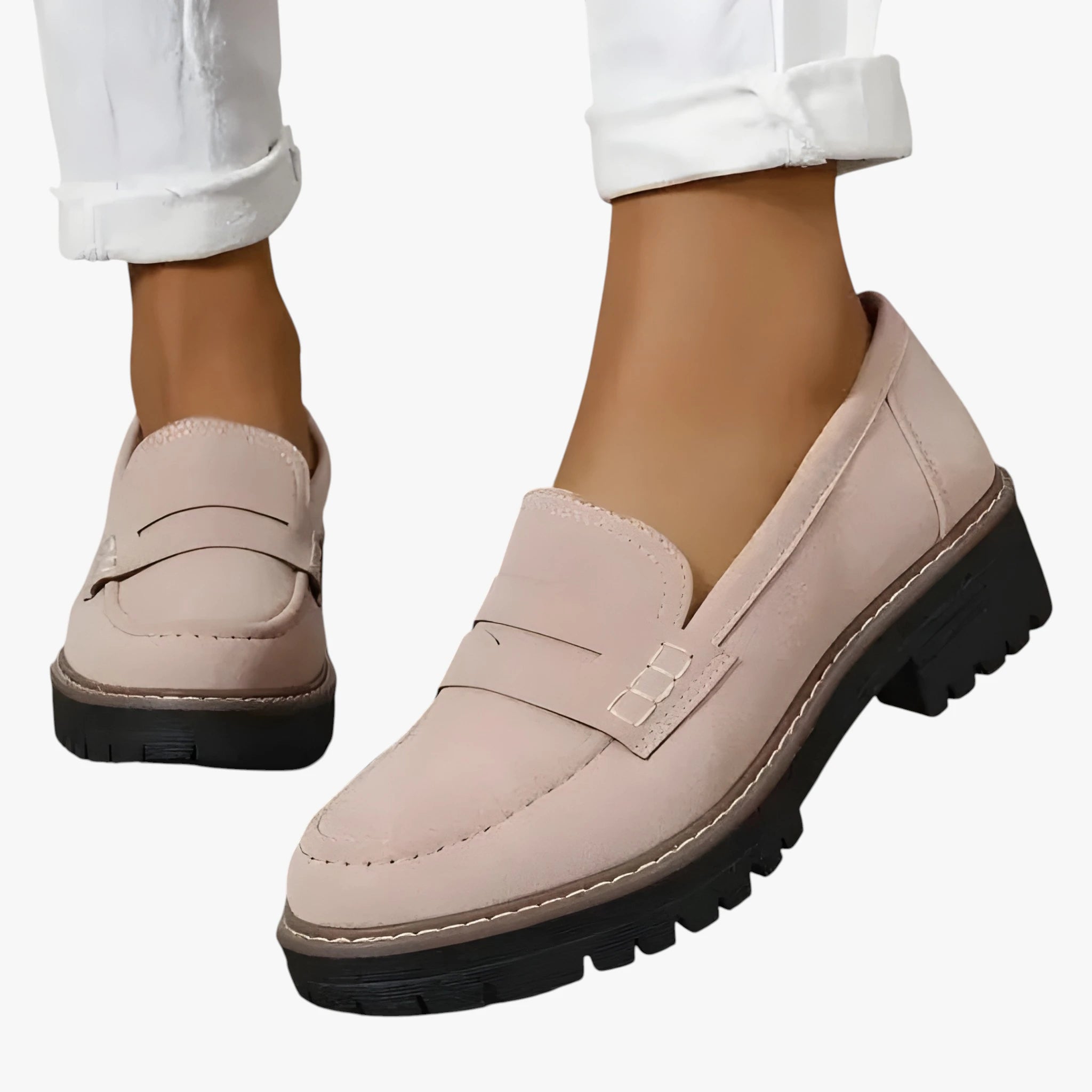Dame Høje Lette Loafers med For og Hæl
