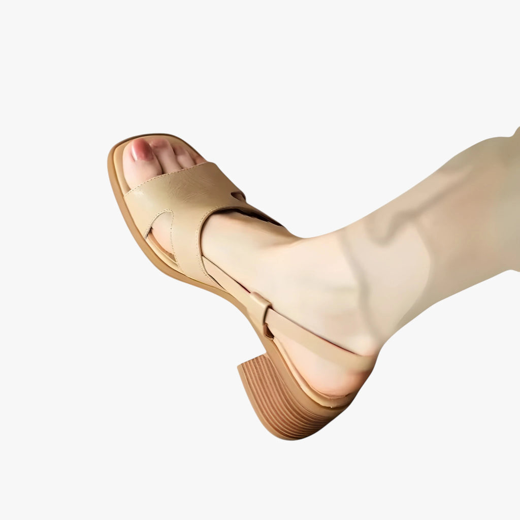 Dame Højhælede Sandaler med Blokhæl og Rem
