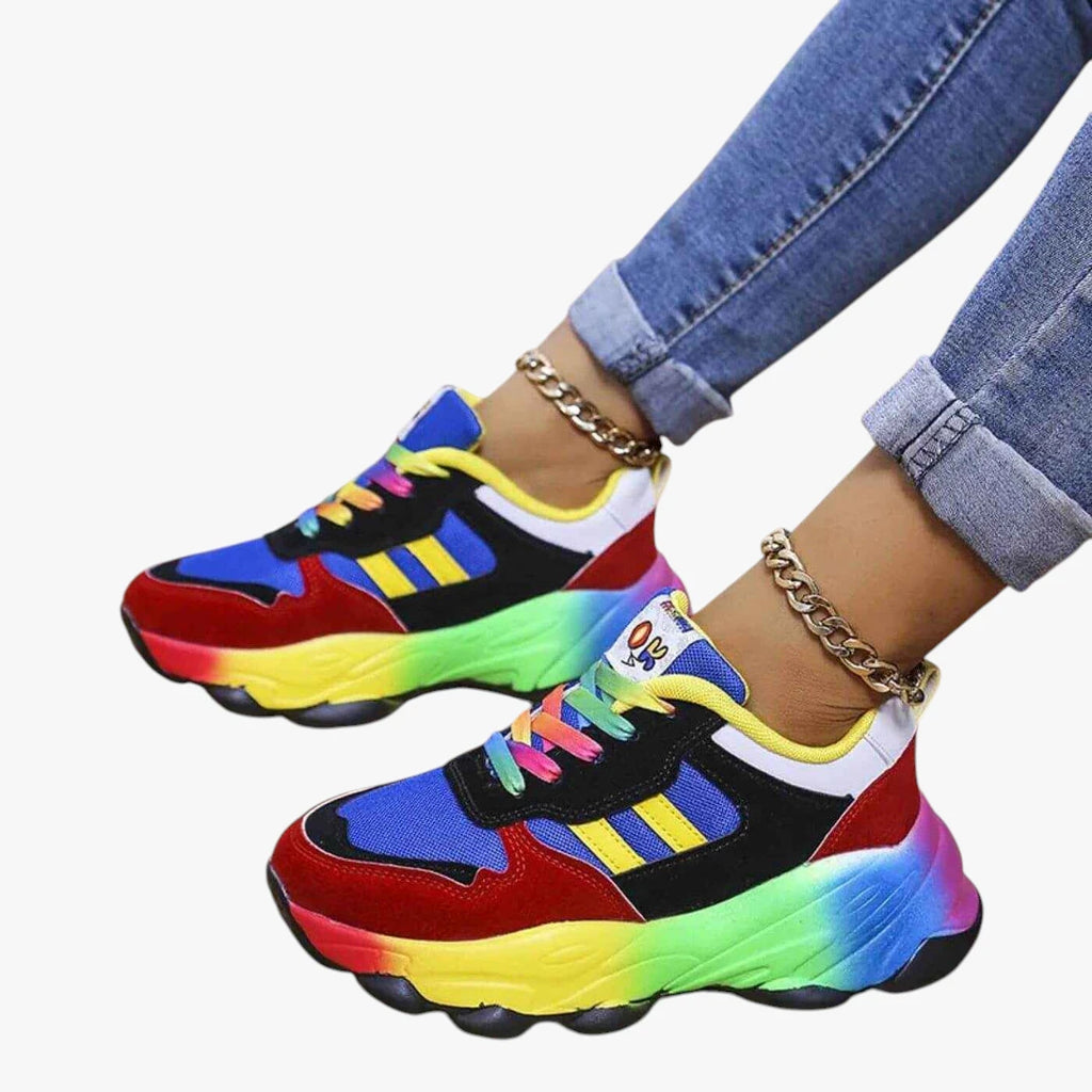 Dame Lette Høje Sneakers med For og Snøre