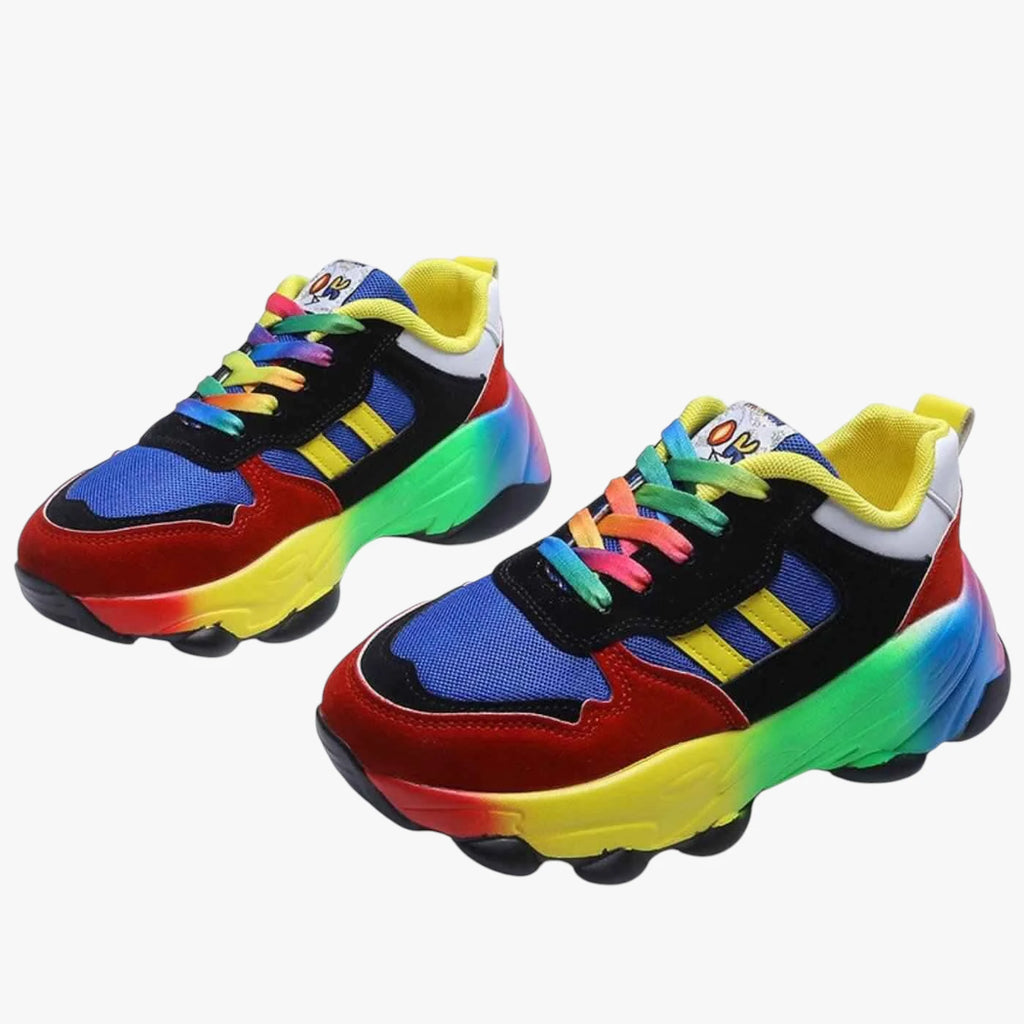 Dame Lette Høje Sneakers med For og Snøre