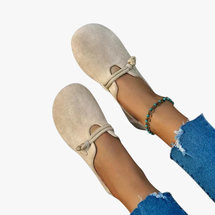 Dame Lette Loafers med For og Snørelukning