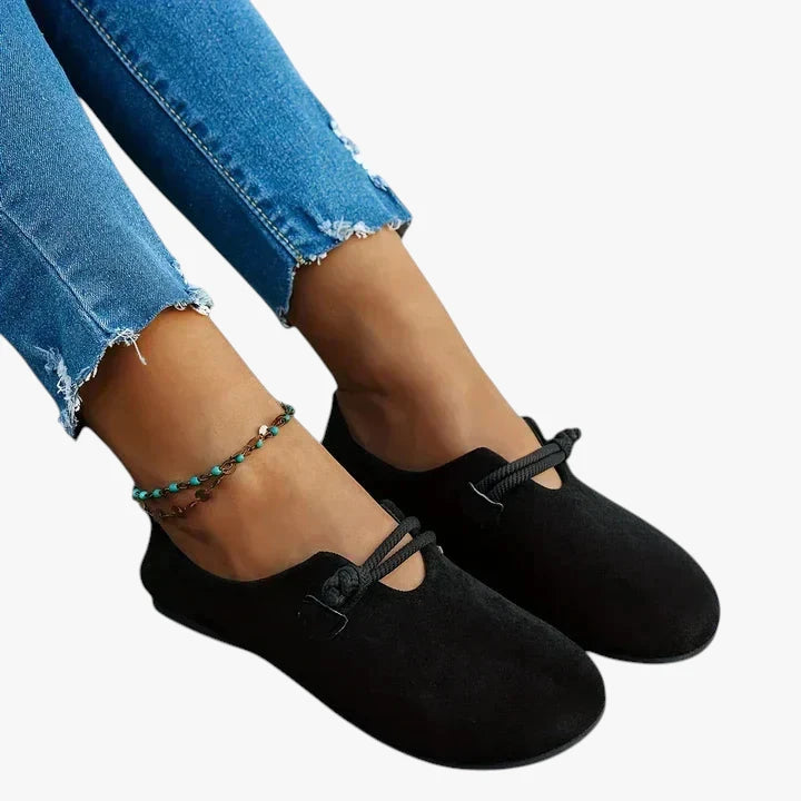 Dame Lette Loafers med For og Snørelukning