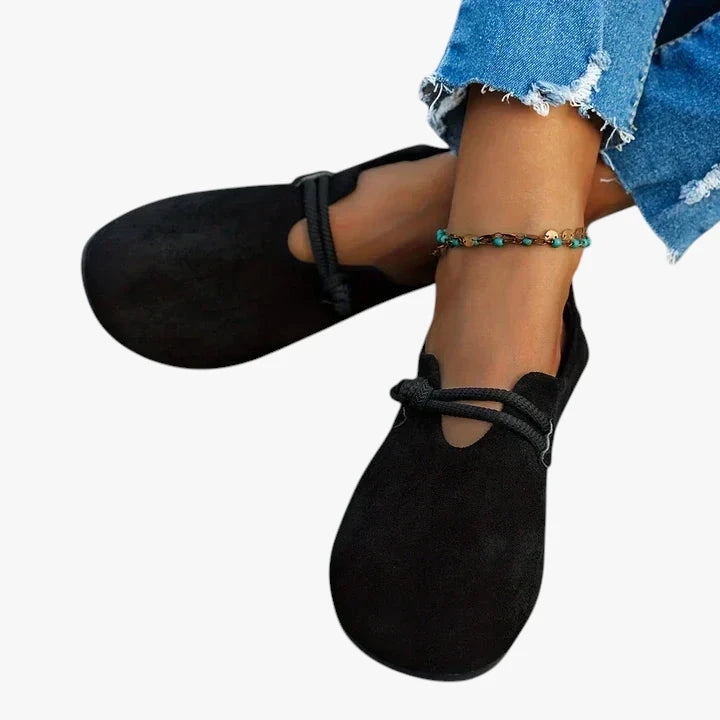 Dame Lette Loafers med For og Snørelukning