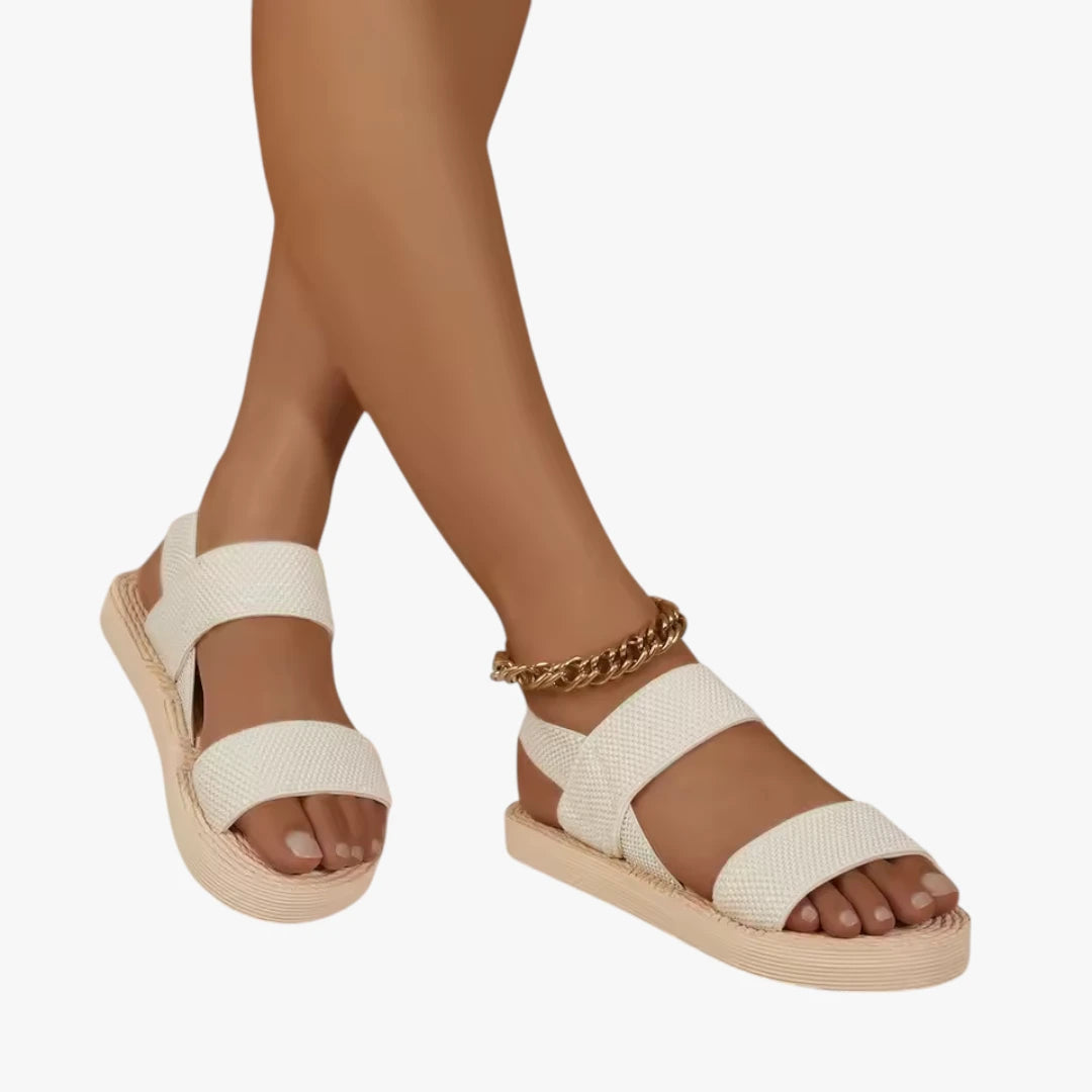 Dame Lette Platform Sandaler med Krydsede Remme