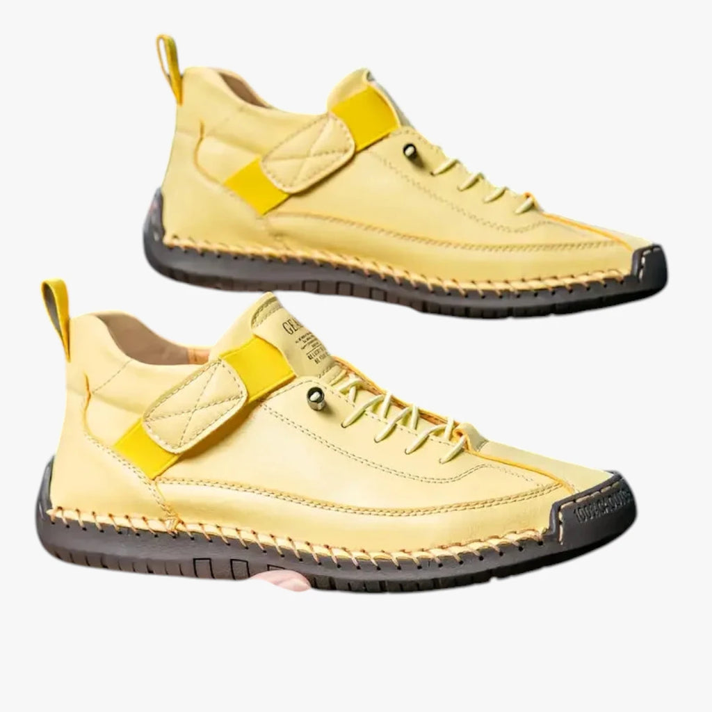 Dame Lette Platform Sneakers med Velcro og Snøre