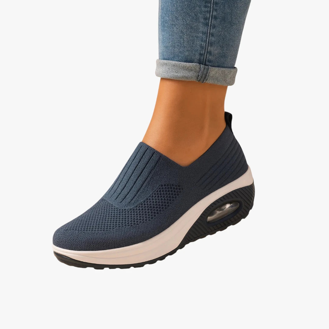 Dame Lette Slip-on Sneakers med Hæl og Svangstøtte