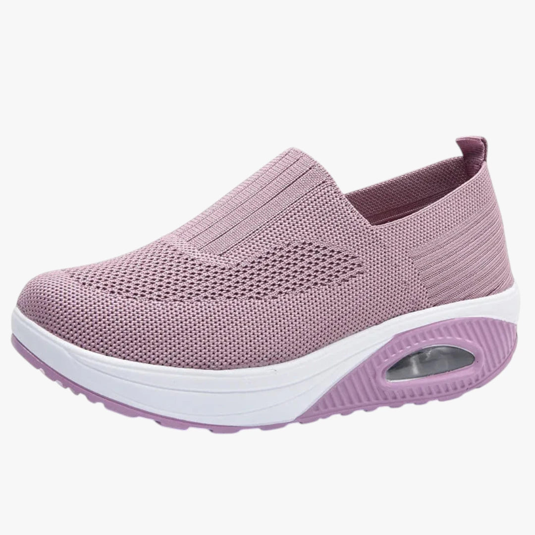 Dame Lette Slip-on Sneakers med Hæl og Svangstøtte