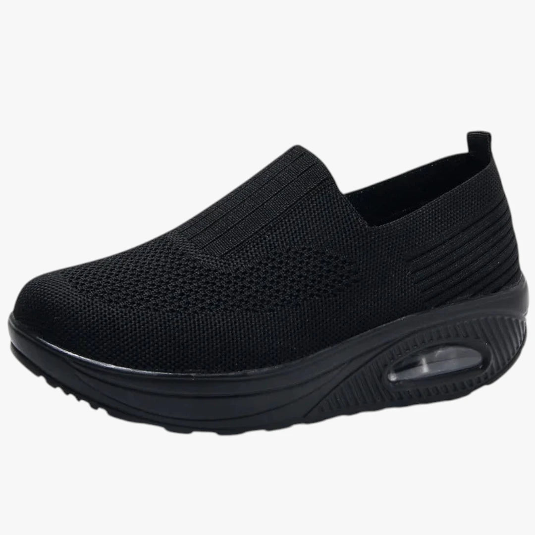 Dame Lette Slip-on Sneakers med Hæl og Svangstøtte
