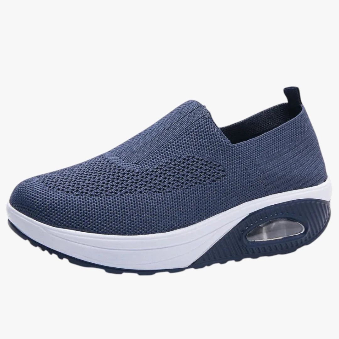 Dame Lette Slip-on Sneakers med Hæl og Svangstøtte