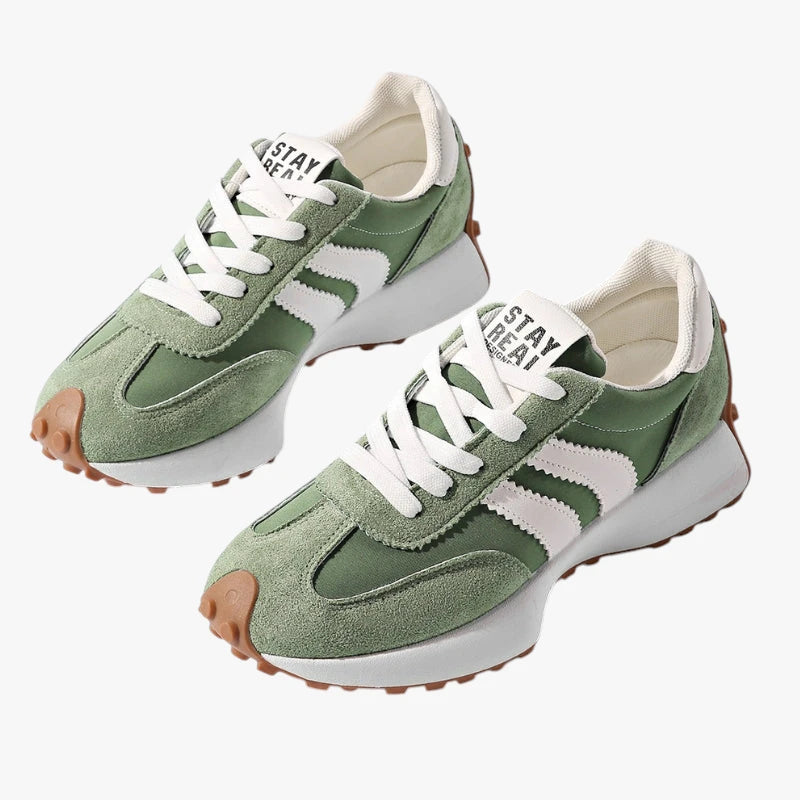 Dame Lette Sunde Sneakers med Svangstøtte og Snøre