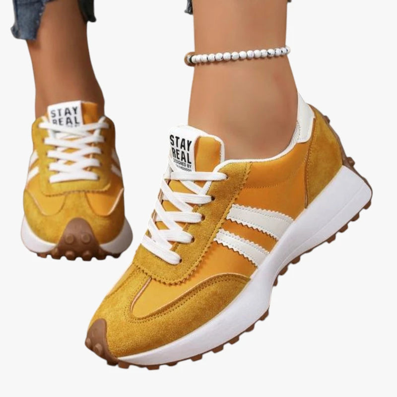 Dame Lette Sunde Sneakers med Svangstøtte og Snøre
