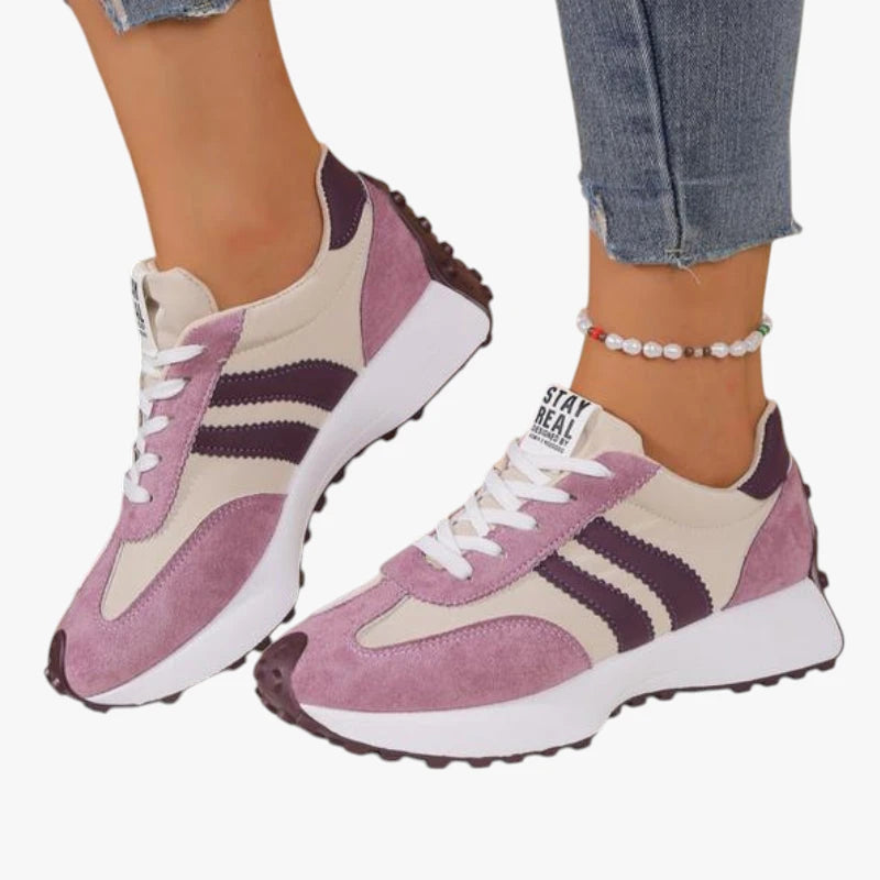Dame Lette Sunde Sneakers med Svangstøtte og Snøre