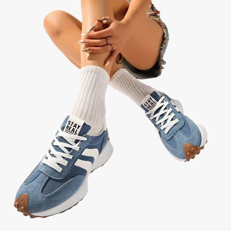 Dame Lette Sunde Sneakers med Svangstøtte og Snøre