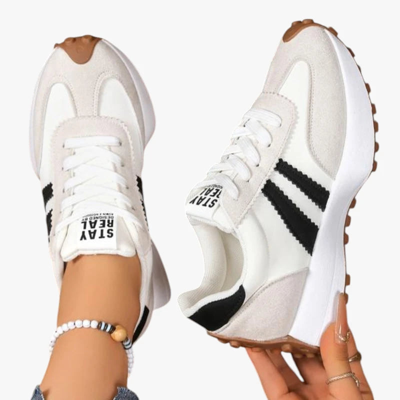 Dame Lette Sunde Sneakers med Svangstøtte og Snøre