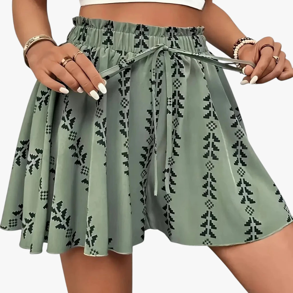 Dame Løse Shorts med Bindebånd