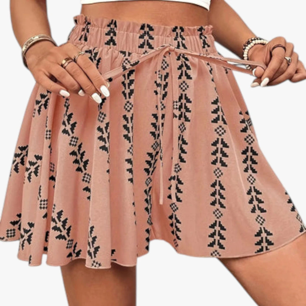 Dame Løse Shorts med Bindebånd