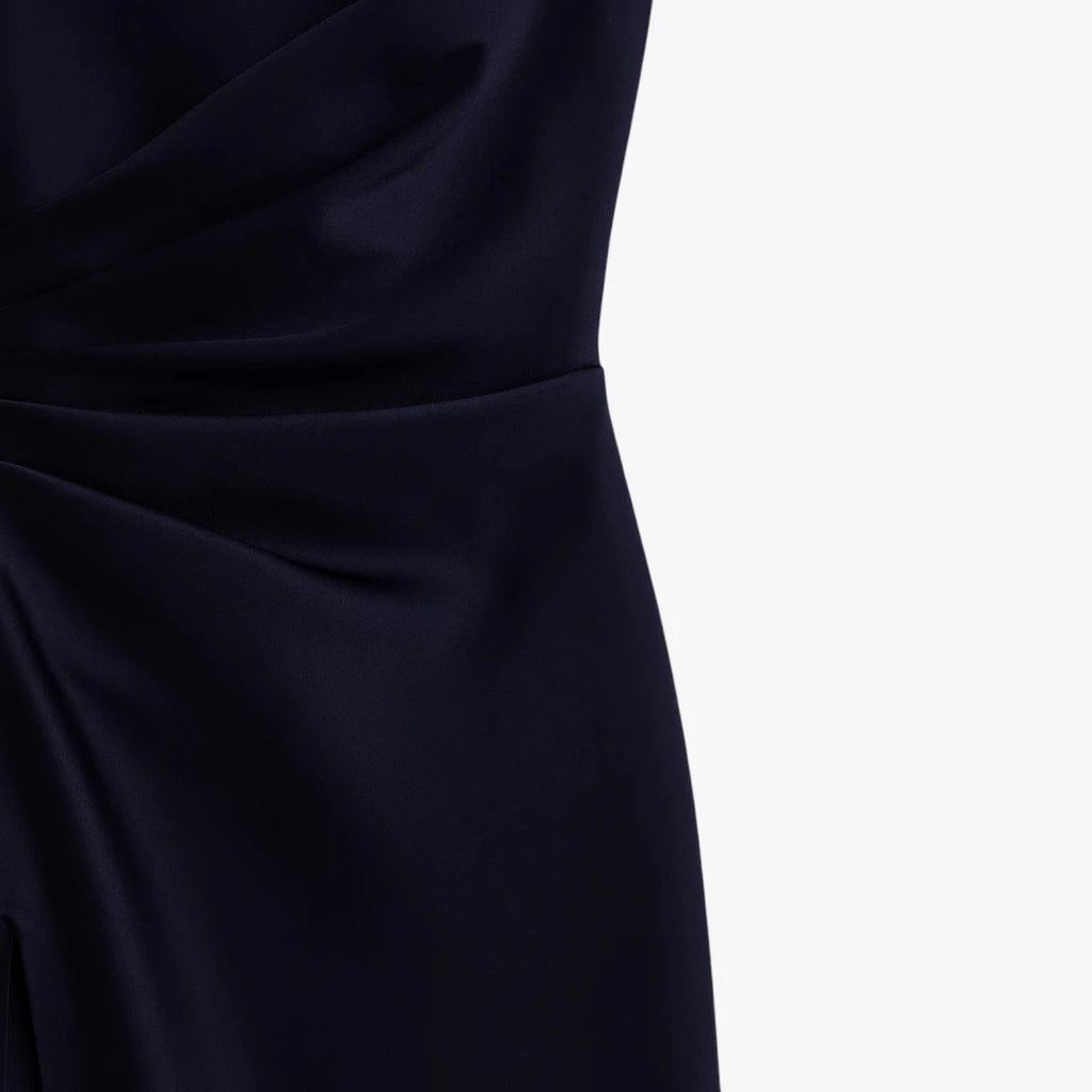 Dame One Shoulder Maxi Kjole til Bryllup med Slit
