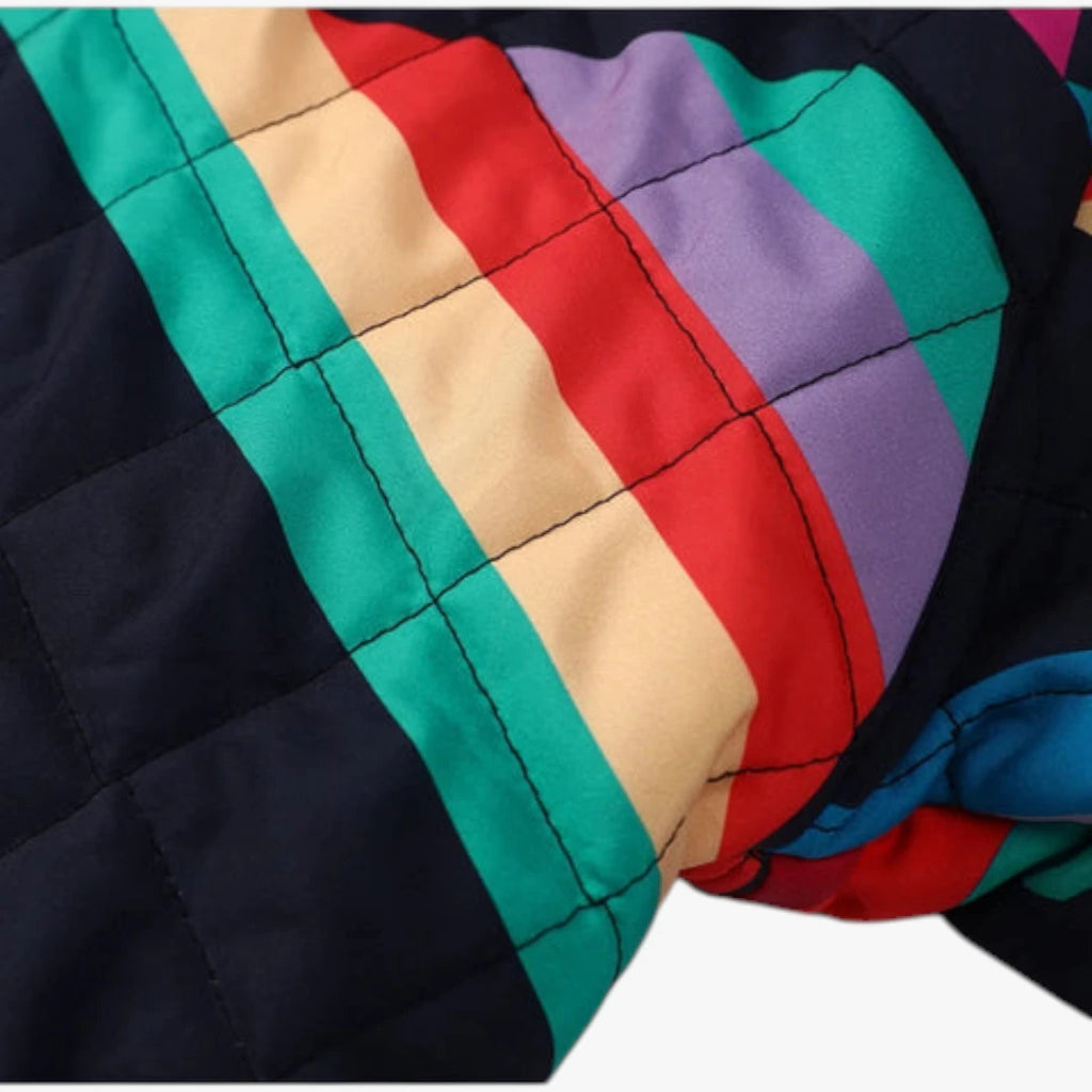 Dame Oversize Quiltet Jakke med For