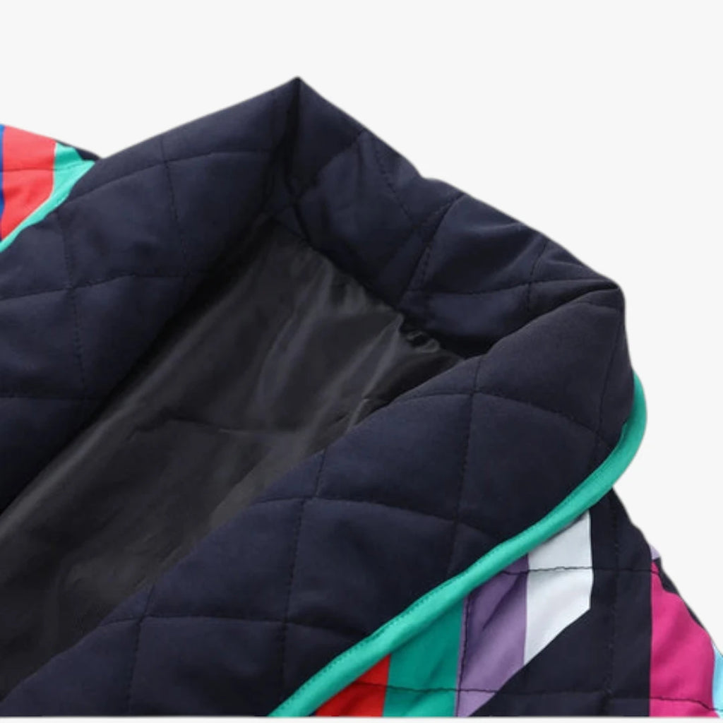 Dame Oversize Quiltet Jakke med For