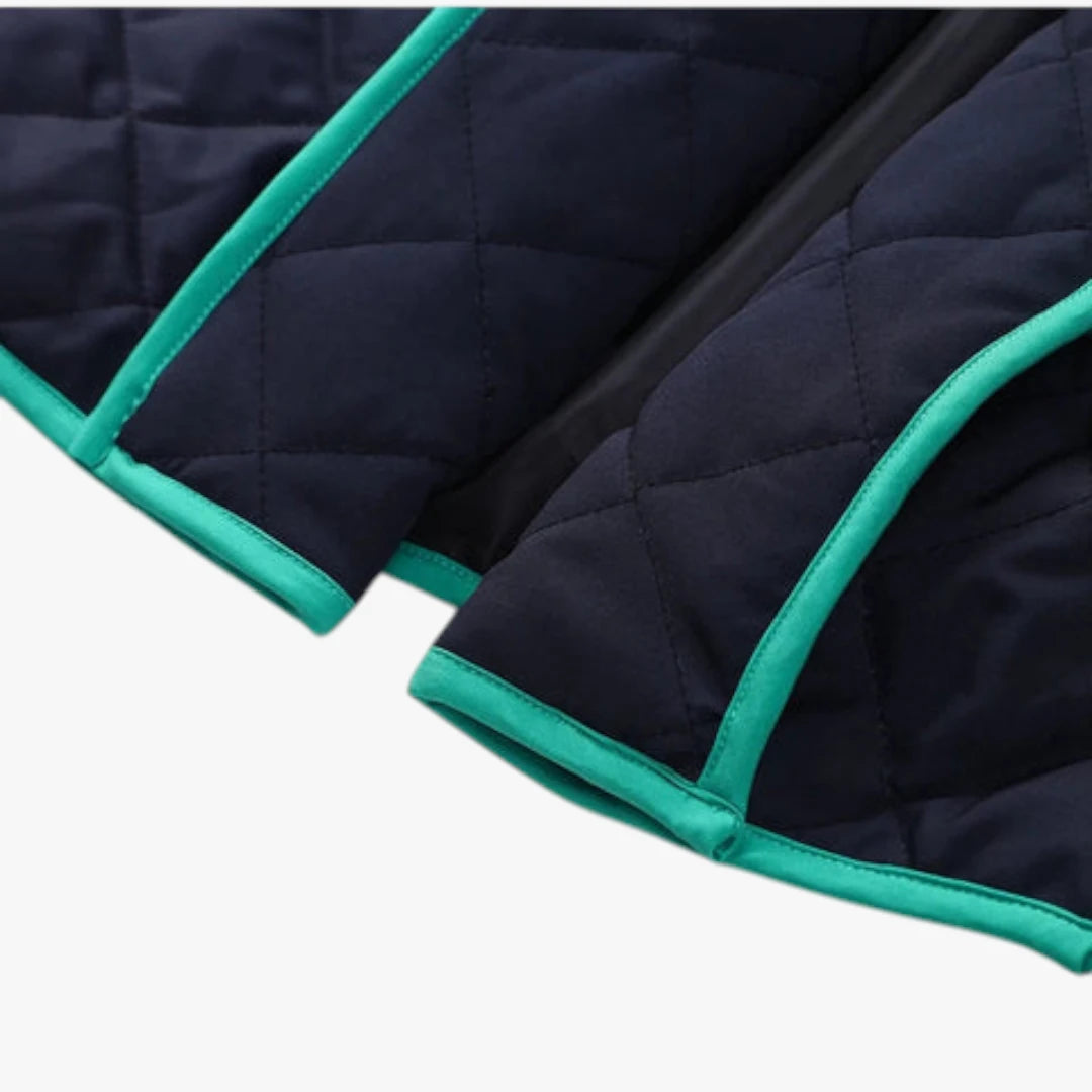 Dame Oversize Quiltet Jakke med For