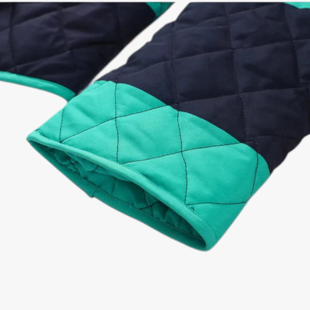 Dame Oversize Quiltet Jakke med For