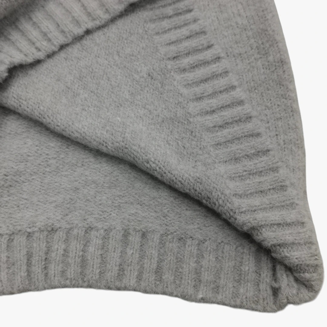 Dame Oversize Striktrøje med Rund Hals