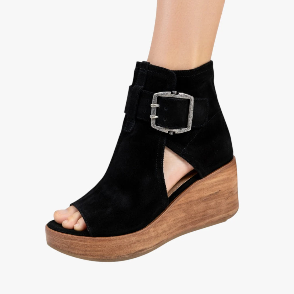 Dame Plateau  Sandaler med Kilehæl og Rem