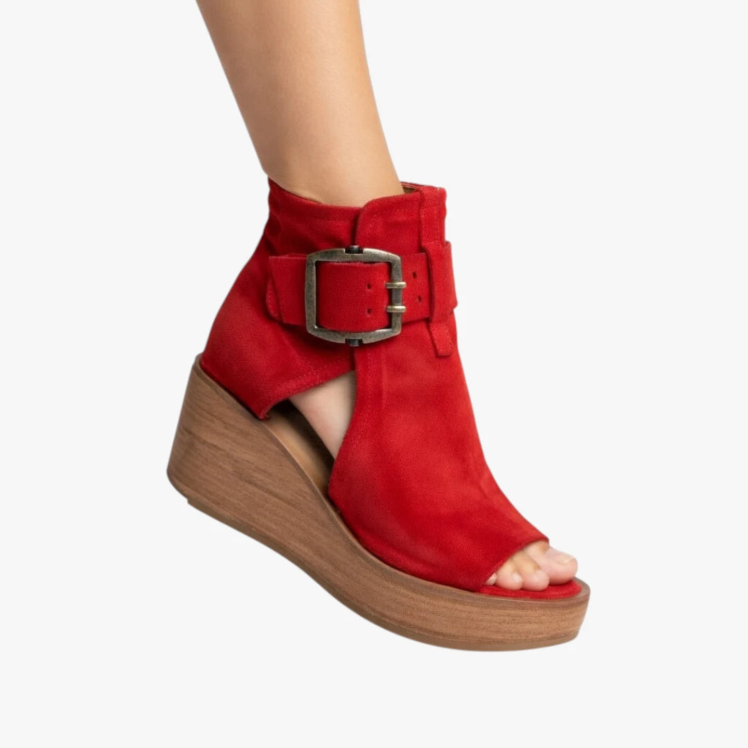 Dame Plateau  Sandaler med Kilehæl og Rem
