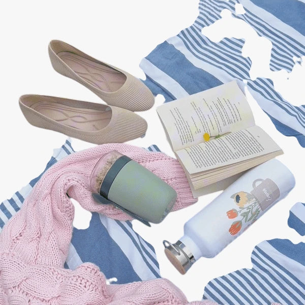 Dame Slip-on Ballerina Sko med Svangstøtte og For