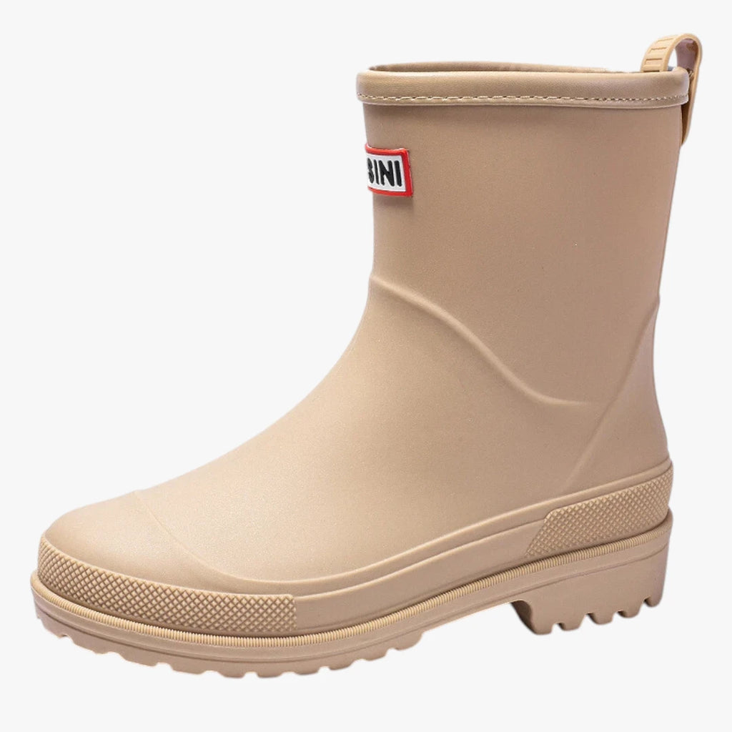 Dame Vandtætte Slip-on Gummistøvler med Hæl