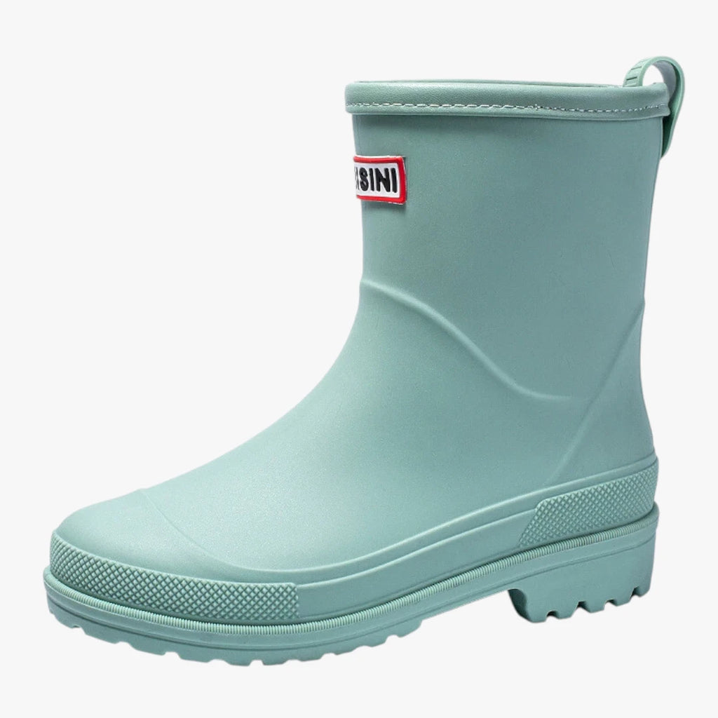 Dame Vandtætte Slip-on Gummistøvler med Hæl