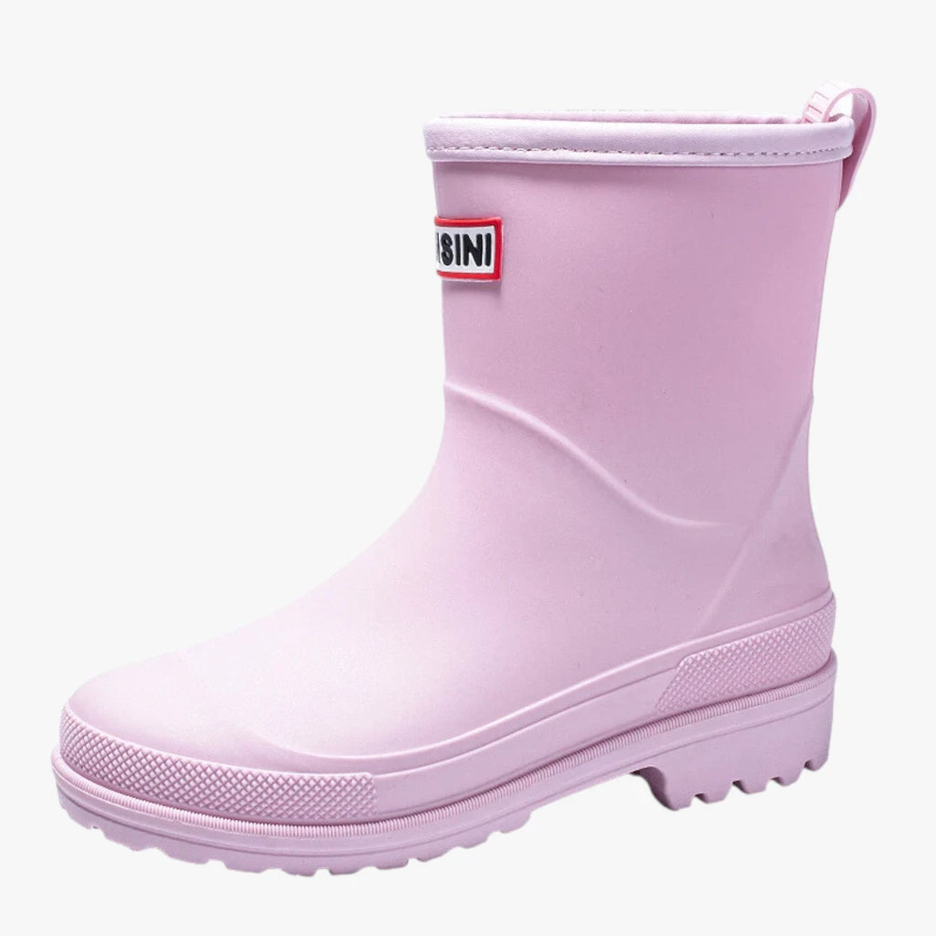 Dame Vandtætte Slip-on Gummistøvler med Hæl
