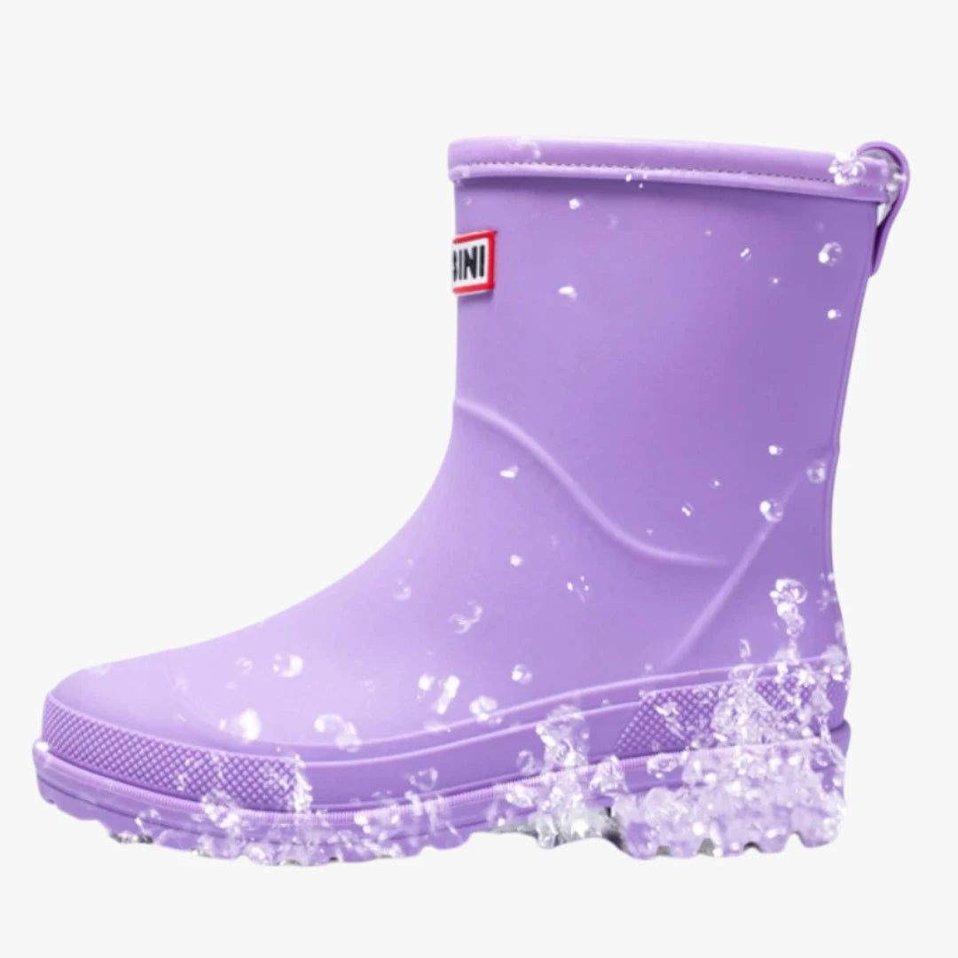 Dame Vandtætte Slip-on Gummistøvler med Hæl