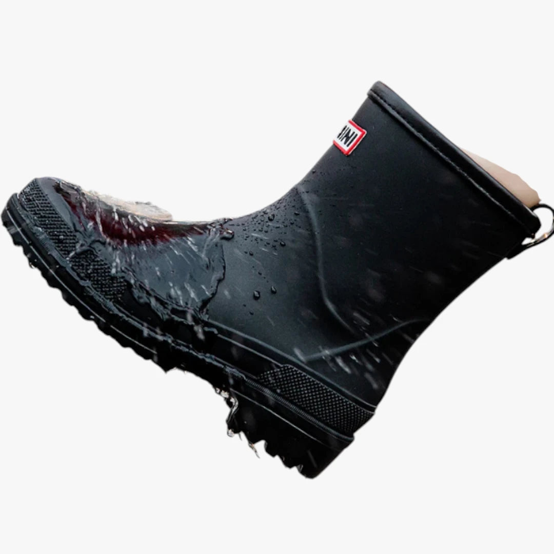 Dame Vandtætte Slip-on Gummistøvler med Hæl