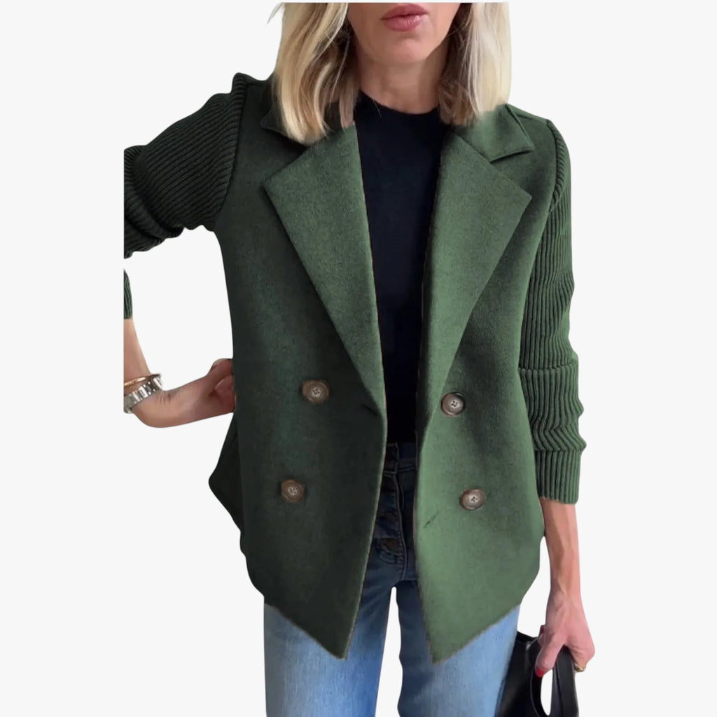 Dame Varm Slim Fit Blazer med Reverskrave