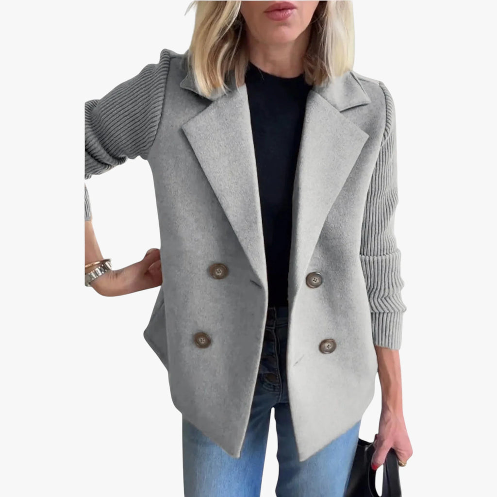 Dame Varm Slim Fit Blazer med Reverskrave