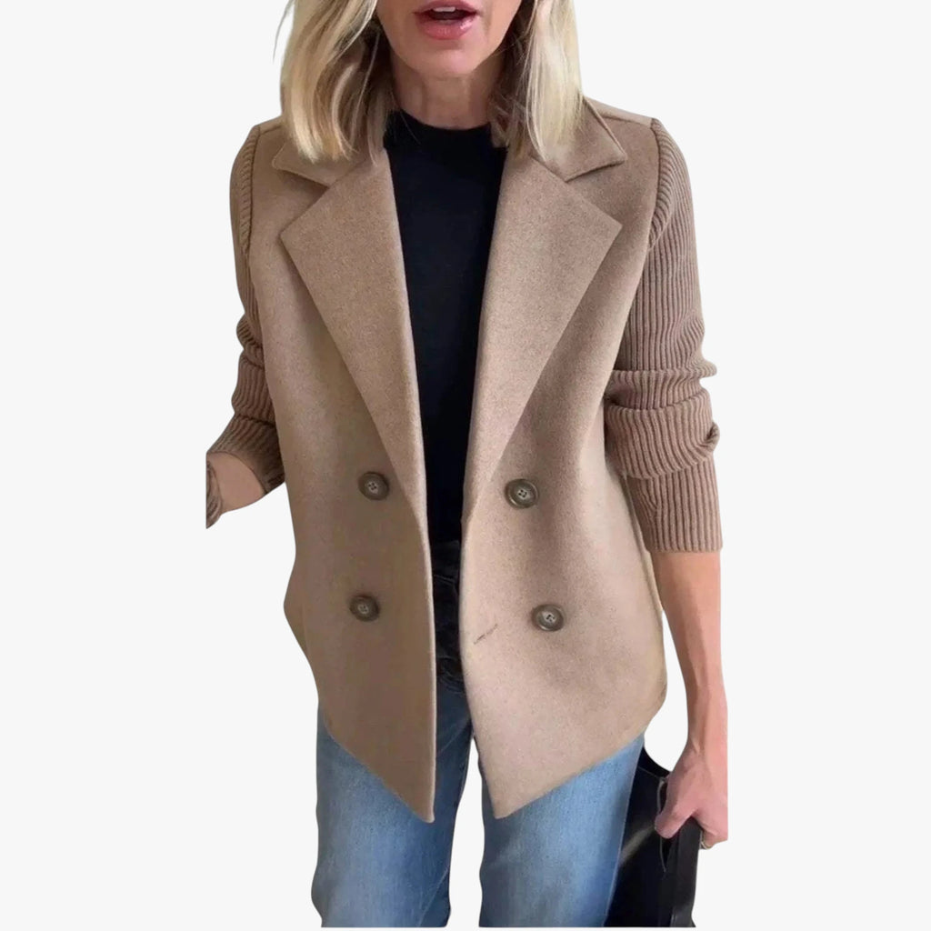 Dame Varm Slim Fit Blazer med Reverskrave