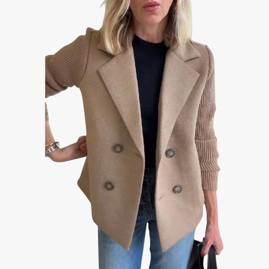Dame Varm Slim Fit Blazer med Reverskrave