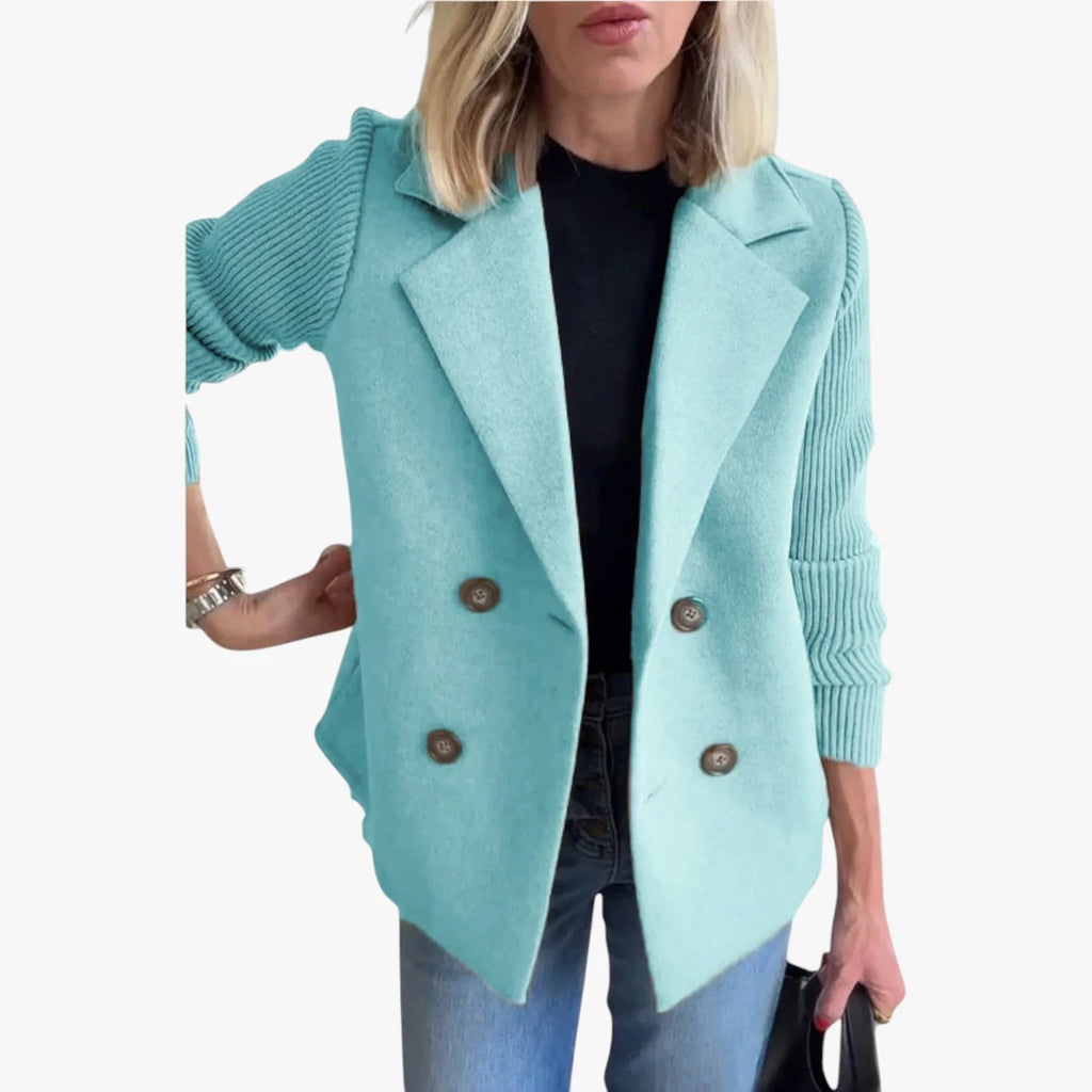 Dame Varm Slim Fit Blazer med Reverskrave